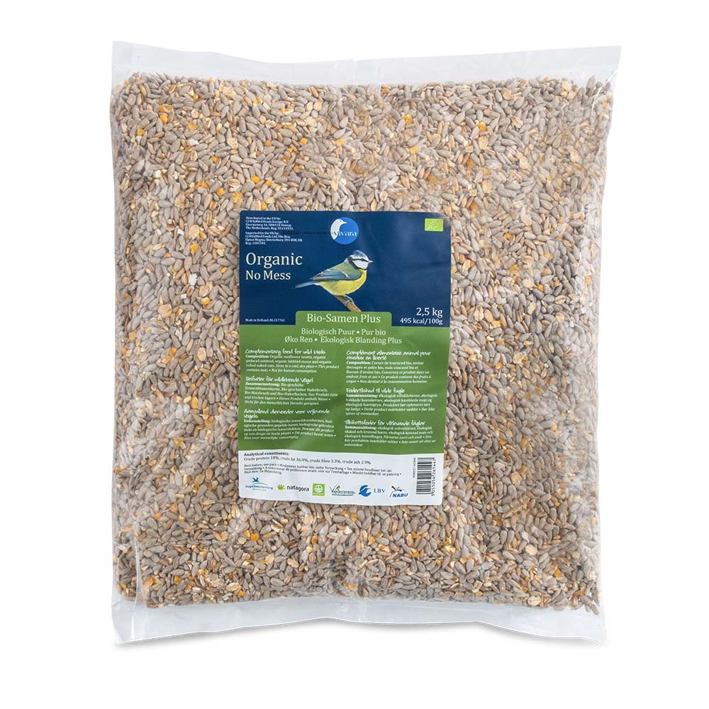 Green+ Futtermischung 2,5 kg (biologischer Anbau) | Vogelfutter | CJ Wildlife